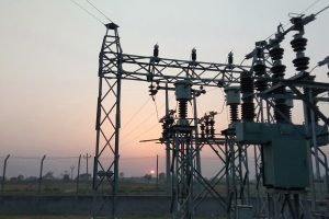 A general view of the Rajapur substation in  Bardia. PHOTO COURTESY: NEA